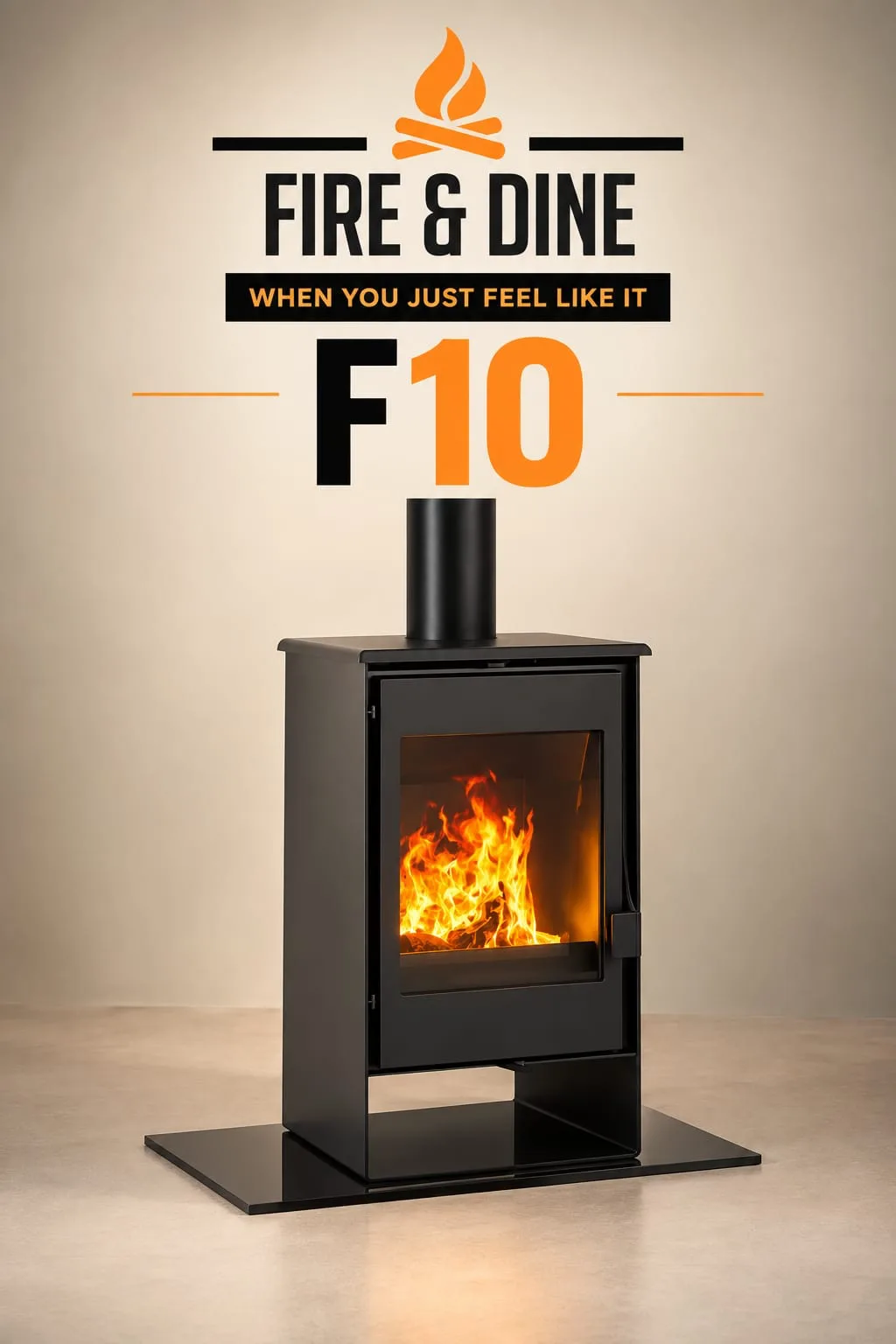 Forge TEN Wood Burning Closed Combustion Fireplace
