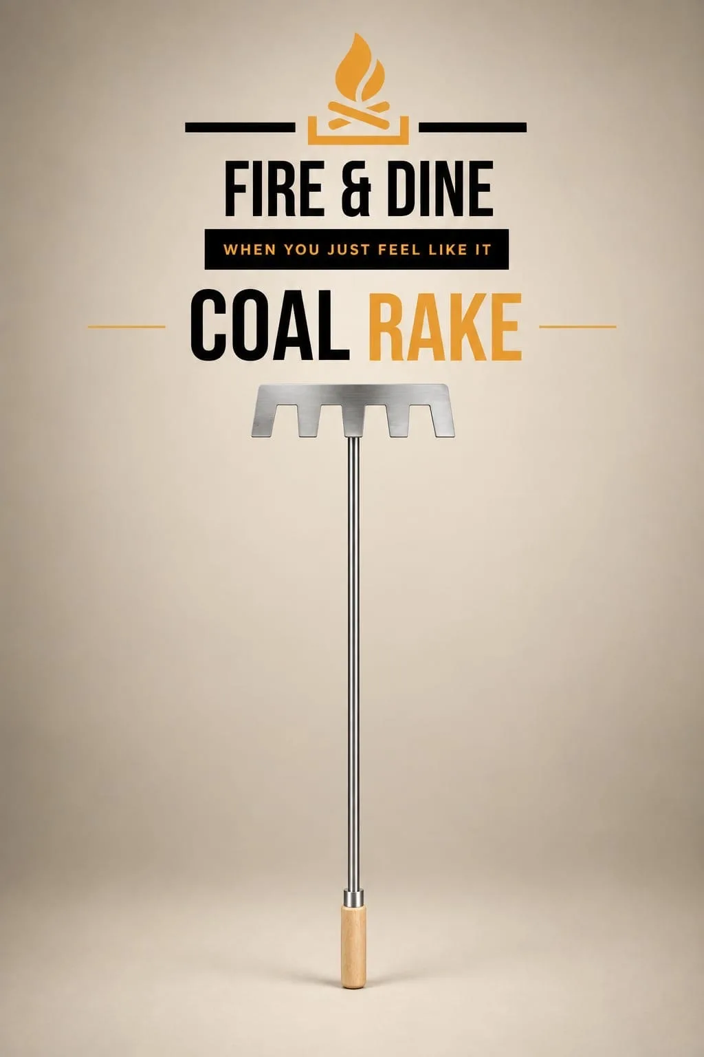 Stainless Steel Coal Rake