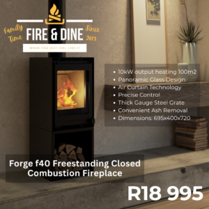 Forge F40 Freestanding Closed Combustion Fireplace
